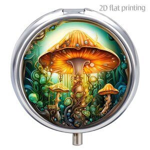 1pc  Golden Mushroom Pill Case